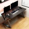 1 - ERGO OFFICE & HOME CHAIRS Rectangular Dormitory Gaming Desk Cable Management Computer Desk